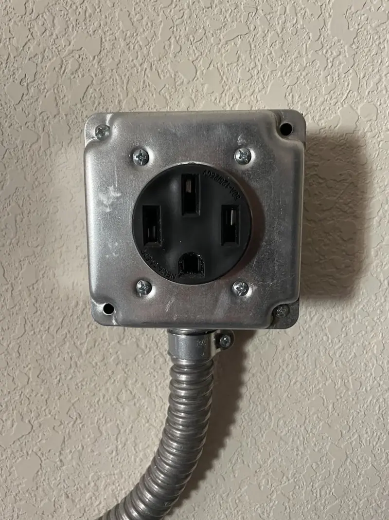 NEMA 14-50 outlet installed for Electrical Panel Upgrade in Stillwater